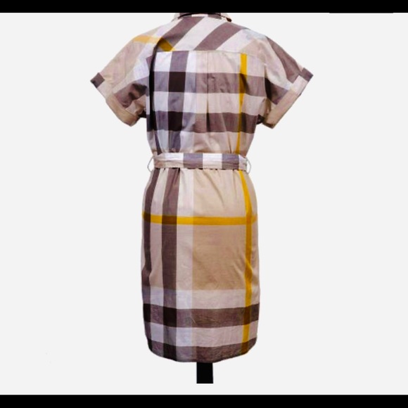 Burberry Brit- Checked Shirt Dress NWT- size 4 - Picture 2 of 4